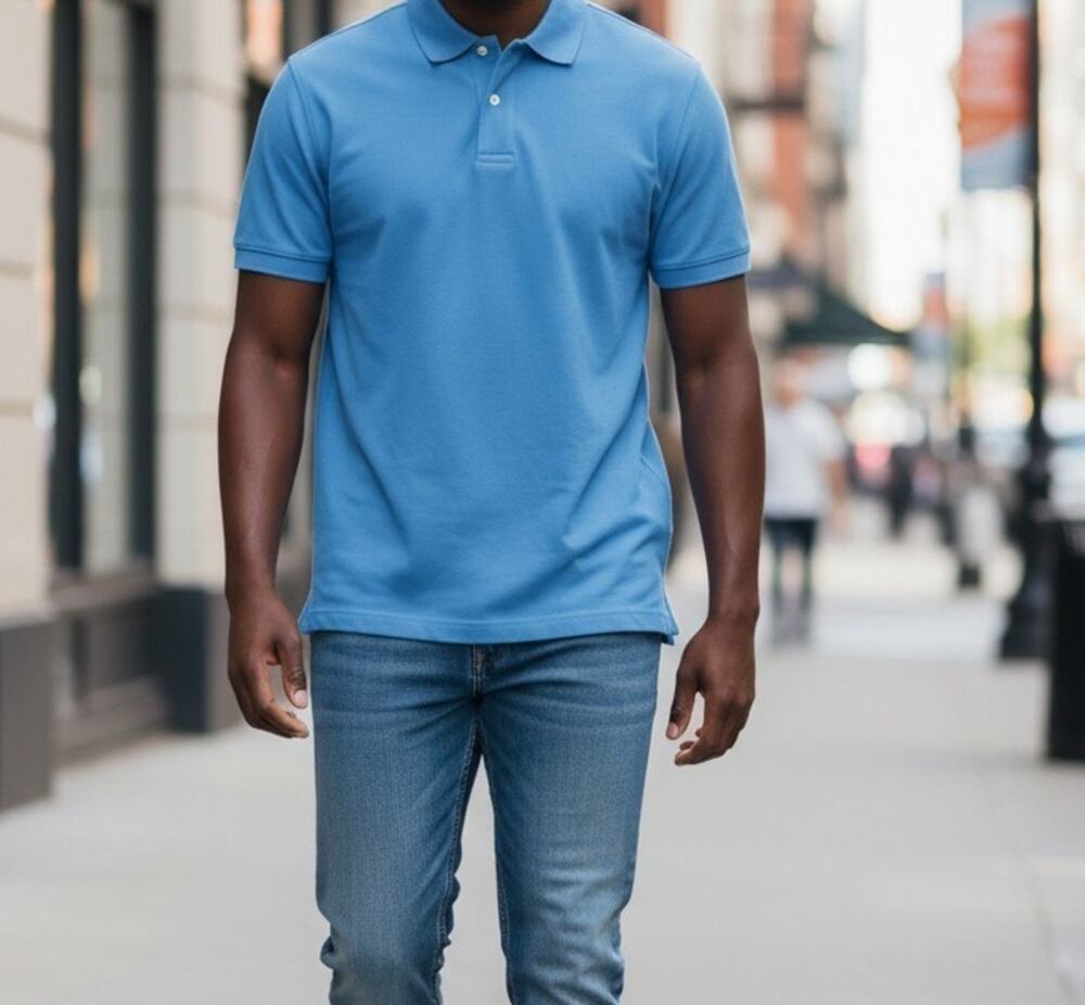 Croft and Barrow Easy Care Polo Shirt Men's Size Small Light Blue Short Sleeve